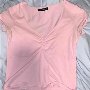 Brandy Melville light pink gina top